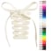 Handshop Flat Shoelaces 516 Shoe Laces Replacements For Sneakers and Athletic Shoes Ivory 45 inch 114cm