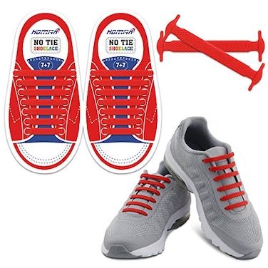 HOMAR No Tie Shoelaces for Kids and Adults Stretch Silicone Elastic No Tie Shoe Laces