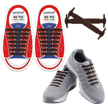 HOMAR No Tie Shoelaces for Kids and Adults Stretch Silicone Elastic No Tie Shoe Laces