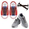 HOMAR No Tie Shoelaces for Kids and Adults Stretch Silicone Elastic No Tie Shoe Laces