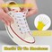 Hstgaga No Tie Elastic Shoe LacesElastic Shoelaces for Adults and Kids Brown