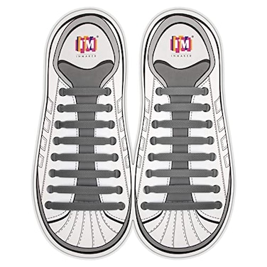 INMAKER No Tie Shoe Laces for Adults and Kids Elastic Shoelaces for Sneakers Rubber Silicone Tieless Laces