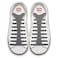INMAKER No Tie Shoe Laces for Adults and Kids Elastic Shoelaces for Sneakers Rubber Silicone Tieless Laces
