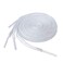 KURISET Flat Shoelaces Sneaker Shoe Lace 2 Pair Flat Shoe String For Canvas Sneaker Athletic Tennis Shoelace Replacements 45 inches 114 cm White