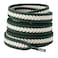 Lilybekind 35 Wide Thick fat shoe laces for sneakers boots flat replacement shoelaces shoe strings Green white 120cm
