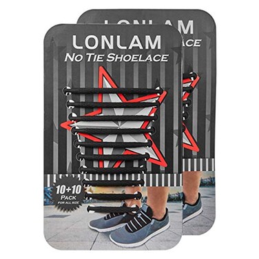 LONLAM Upgrade No Tie Shoelaces Round Stretch Strings Silicone Elastic Bungee Rubber Laceless Lazy Tieless Shoe Laces for Adults Kids Toddlers Sneakers Athletic Running Boot Dress Shoes Brown