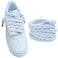 Lopau Thick Rope Shoe Laces for Air Force 1 Sneakers Chunky Fat Rope Laces for DunksAF1Air Jordan Shoes Replacement Jumbo Shoelaces Strings for DIY Custom AccessoriesWhite