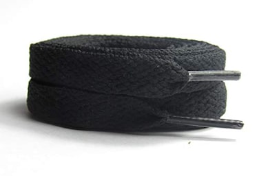 maxstrapz Big Wide Shoelaces 10mm and 15mm Fat Shoe laces for Skate shoes 15mm Black
