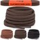 Miscly Flat Cotton Shoelaces for Dress Oxfords Chukka Desert Boots 1 Pair 316 Thin Dark Brown 27 69 CM