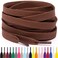 Miscly Flat Shoe Laces for Sneakers Multiple Lengths and Colors Available Brown 27 69 CM