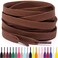 Miscly Flat Shoe Laces for Sneakers Multiple Lengths and Colors Available Brown 27 69 CM