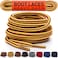 Miscly Round Boot Laces 1 Pair Heavy Duty and Durable Shoelaces for Boots Work Boots Hiking Shoes GoldTan 63 inches 160 cm