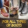 Miscly Round Boot Laces 1 Pair Heavy Duty and Durable Shoelaces for Boots Work Boots Hiking Shoes GoldTan 63 inches 160 cm