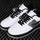 NDTEZUGT 2 Pair Flat Shoelaces 3672 Length Replacement Laces for Air Force 1with 2 Pair Shoe Lace Charms for AF1 Sneakers 516 Wide Shoe Strings Replacement for Jordans 1 Black 54138cm