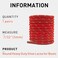 NDTEZUGT 7325mm Round ShoeLaces for Boots Heavy Duty Rope Shoe Laces Strings Replacement for Columbia Hiking Work BootsRedWhite 54140cm