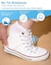 Neo-wows Neowows Elastic Shoe Laces 2 Pairs No Tie Stretch Shoelaces for Sneakers Slip On Laces for Kids Adults