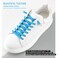 anan520 No Tie Shoe laces with Elastic LacesElastic Shoelaces for Adults and Kids Silver