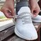 anan520 No Tie Shoe laces with Elastic LacesElastic Shoelaces for Adults and Kids Silver