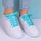 Olukssck 1 Pair Flat Shoe Laces for Sneakers 25 Wide Athletic Shoelaces Turquoise 28 inch71cm