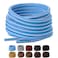 Olukssck 2 Pair Round Shoelaces for Sneakers Heavy Duty and Durable Shoe Laces for Hiking Work Boots BlueWhite 40 inch102cm