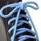Olukssck 2 Pair Round Shoelaces for Sneakers Heavy Duty and Durable Shoe Laces for Hiking Work Boots BlueWhite 40 inch102cm