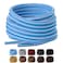 Olukssck 2 Pair Round Shoelaces for Sneakers Heavy Duty and Durable Shoe Laces for Hiking Work Boots BlueWhite 40 inch102cm
