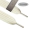 Olukssck 2 Pairs Fat Shoe Laces for Sneakers Boots 34 Wide Athletic Shoelaces Shoe Strings Cream 47inch120cm