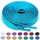 Olukssck 2 Pairs Flat Glitter Shiny Metallic Shoe Laces for Sneakers 25 Wide Sequin Athletic Shoelaces Blue 47 inch120cm