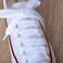 Olukssck 2 Paris Fat Shoe Laces for Sneakers 58 Wide Flat Athletic Shoelaces White 54 inch137cm