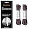 PANGAEA 2Pair Pack Waxed Round Oxford Shoe Laces for Dress Shoes Chukka 332Inch Thin04 Dark Brown39in 100cm