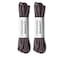 PANGAEA 2Pair Pack Waxed Round Oxford Shoe Laces for Dress Shoes Chukka 332Inch Thin04 Dark Brown39in 100cm