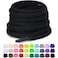 Puzeam 2 Pairs Oval Athletic Shoelaces 33 Colors 14 Half Round Shoe Laces for Sneakers Black 80