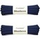 Puzeam 2 Pairs Oval Athletic Shoelaces 33 Colors 14 Half Round Shoe Laces for Sneakers Navy Blue 80