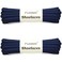 Puzeam 2 Pairs Oval Athletic Shoelaces 33 Colors 14 Half Round Shoe Laces for Sneakers Navy Blue 80