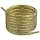 ShinefromCloud Glitter Metallic Shiny Shoelaces Round Boots Shoestrings for Sneakers Hiking Work Running Shoes Gold 39100CM