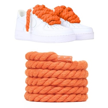 Slaace 2564 Thick Rope Laces Dont Punch Holes Chunky Laces For Sneakers Available in 6 Colors