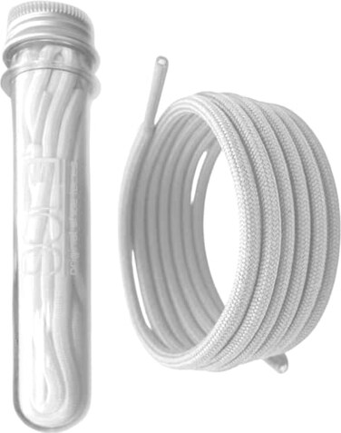 SOL3 Premium Rope Shoe Laces Round Shoelaces for Sneakers White 45 Inch