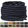 Stepace Wave Round Boot Shoelaces 2 Pairs Non Sliping Heavy Duty Laces for Work Boots Hiking Boot Shoes Blue Black 55 IN