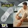 TOFL Leather Boat Shoe Lacing Kit 45 Inch Leather Shoelaces for Boat Shoes 1 Needle 2 Strips 1 Pair White