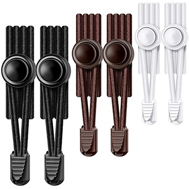 UpUGo Elastic Shoe Laces 3 Pairs No Tie Shoe Laces Tieless for Kids Adults Elderly One Size Fit All