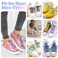 WEGOODZF Flat Glitter Shoe Laces Metallic Pink Sparkle Shoelaces for Sneakers 43 inch 2Pair