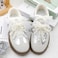 WEGOODZF Flat Lace Shoelaces for Women 2 Pairs 23 CM Wide 47 Inch White Lacy Fancy Shoe Laces