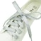 Decker White Silver Metallic Glitter Flat shoelaces Colorful Fashion 2 pairs pack for Canvas Sneaker Athletic 27 inch 69 cm Silver