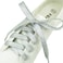 Decker White Silver Metallic Glitter Flat shoelaces Colorful Fashion 2 pairs pack for Canvas Sneaker Athletic 27 inch 69 cm Silver