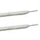 Decker White Silver Metallic Glitter Flat shoelaces Colorful Fashion 2 pairs pack for Canvas Sneaker Athletic 27 inch 69 cm Silver