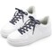 YFINE Flat Waxed Shoe Laces Sneakers Dark Blue Shoelaces for MenWomen Boot 2 Pair 24 Inch