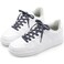 YFINE Flat Waxed Shoe Laces Sneakers Dark Blue Shoelaces for MenWomen Boot 2 Pair 24 Inch