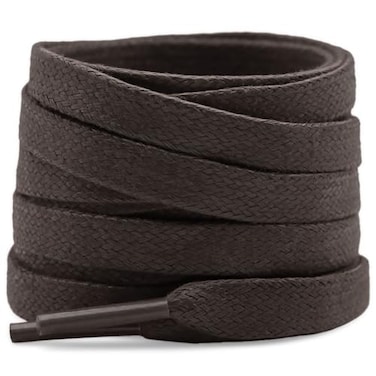 YFINE Flat Waxed Shoe Laces Sneakers Dark Brown Shoelaces for MenWomen Boot 2 Pair 31 Inch