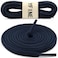 YFINE Oval Sports Shoe Laces 2 Pairs 31 Inch Navy Blue Half Round Shoelaces for Sneaker Athletic Shoes