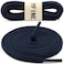YFINE Oval Sports Shoe Laces 2 Pairs 31 Inch Navy Blue Half Round Shoelaces for Sneaker Athletic Shoes